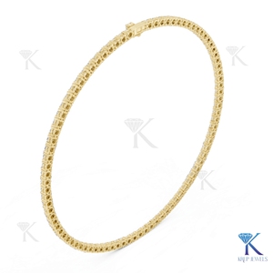 สร้อยคอเทนนิสคลาสสิก 0.30 กะรัต เพชรเลี้ยงในห้องปฏิบัติการ ประดับทอง 14K 18K ทรงบริลเลียนท์ ลายดอกไม้ เครื่องประดับสำหรับผู้หญิง ของขวัญสำหรับงานปาร์ตี้ - Product Image 6