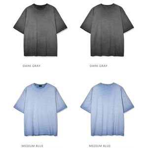 Camiseta de Hombre 2026 Más Vendida en Línea, Lavado Ácido, Transpirable, de Secado Rápido, Alta Calidad, Diseño Sólido, Tela de Lana Peinada - Product Image 3