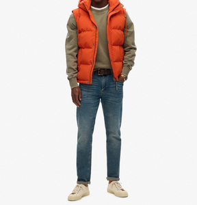 Gilet matelassé léger sans manches camouflage pour homme, chaud, pour l'extérieur, l'hiver, avec étiquette personnalisée sur le devant - Product Image 2