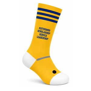 <b>Womens</b> Embroidered Crew <b>Socks</b> Soft Comfortable Cotton Blend Athletic Casual Fashion <b>Socks</b> with Personalized Greek Letter - Product Image 6