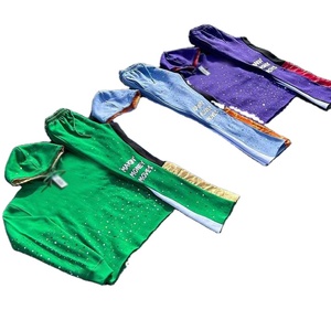 ชุดวอร์มแฟชั่นสำหรับผู้ชายเสื้อฮู้ดกางเกงทรงทับมีฮู้ดผ้าซาตินมีฮู้ดพิมพ์โลโก้ - Product Image 5