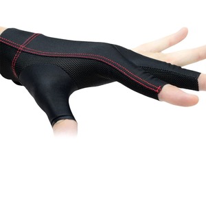 Gants de billard à demi-doigts avec sangle de poignet réglable pour la pratique du billard et du snooker, unisexe, sport - Product Image 3