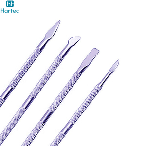High-Quality Manicure & Pedicure Grooming <b>Tools</b> New Trendy Dual End Durable Professional Stainless Steel Cuticle Nail Pushers - Product Image 5