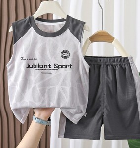 Conjunto Deportivo para Adultos, Otoño, Nuevo Chaleco y Pantalones Cortos, Conjunto de Entrenamiento, Resistente al Viento, Secado Rápido, Transpirable, Ecológico, Dos Piezas, Poliéster, Unisex - Product Image 2