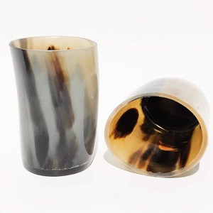 Jarra de Cuerno Estilo Vintage Hecha a Mano, Taza para Beber de Cuerno de Búfalo, Vajilla Rústica Natural, Opción de Regalo - Product Image 4