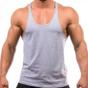 Vente en gros de débardeurs de sport pour hommes à séchage rapide, légers, respirants, en coton et fibre de bambou, écologiques - Product Image 5