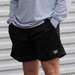 Shorts de sport à séchage rapide, respirants, en tissu toile double couche, personnalisés, 220g, 100% polyester, taille mi-haute élastique - Product Image 3
