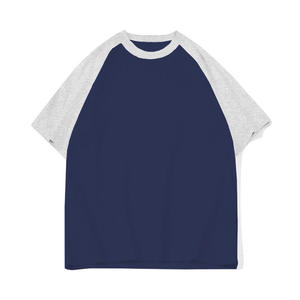 T-shirt Raglan Personnalisé en Gros |   T-shirt de baseball bicolore |   T-shirt de sport à manches courtes 100% coton |   Vêtements en marque privée DDP - Product Image 1