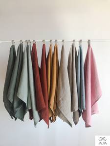 Paños de cocina verdes de lino, paños de té de lino, paños de cocina absorbentes, duraderos, ecológicos, de fibra natural. - Product Image 6