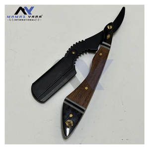 Rasoir de sécurité manuel pour hommes, rasoir professionnel en bois pour barbier, rasoir à lame unique en acier inoxydable de qualité supérieure, qualité salon - Product Image 1