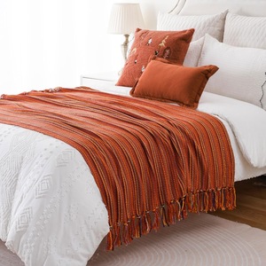 <span class=keywords><strong>Manta</strong></span> roja oxidada para cama, decoración <span class=keywords><strong>de</strong></span> Halloween, mantas <span class=keywords><strong>de</strong></span> otoño para sofá, sillón, sofá, mantas multicolores - Product Image 5