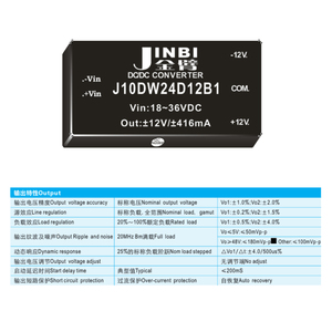 Jinbi <strong>Dual</strong> 12V Output 10W Board Mount DC DC Converters 1000 Isolation Open Frame <strong>Power</strong> <strong>Supply</strong> Converter <strong>Module</strong> Effciency 80% - Product Image 5