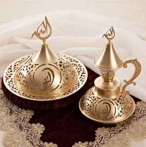 Mejor Juego de Incienso Árabe de Lujo con Quemador Dorado, Decoración Islámica para el Hogar, Regalo para Ramadán y Eid - Product Image 1