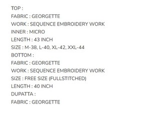 Designer Wear Party Look Faux Georgette with Embroidery Work Top and Sharara 80763 - Product Image 6