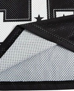 Camiseta Deportiva Casual de Malla de Manga Corta para Hombre, Personalizada, para Fútbol y Baloncesto, Estampado por Sublimación, Diseño en Blanco OEM - Product Image 4