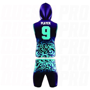 ชุดฟุตบอล 7 คน แบบไม่มีแขนเสื้อ ดีไซน์เฉพาะตัว พร้อมบริการสกรีนโลโก้  แบบซับลิเมชั่น ชุดแข่งขัน 7 คน แบบรัดรูป - Product Image 3