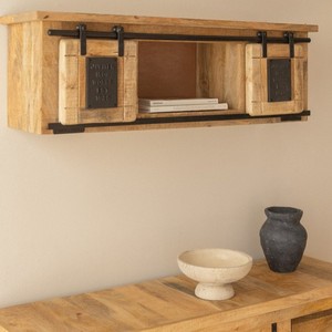 Vandana Flux Cresta mango wood wall <b>shelf</b> - Product Image 1