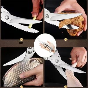 Heavy Duty German Stainless Steel Kitchen <b>Scissors</b> Detachable Poultry <b>Shears</b> for Chicken Fish & Meat - Product Image 5