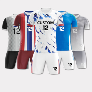Wholesale OEM ODM Custom Soccer Uniform Set Short Sleeve Breathable Football Jersey High Quality Team Sportswear - Product Image 1