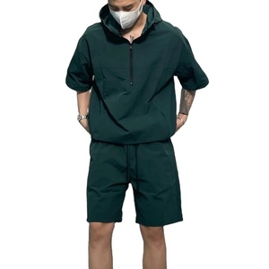 <b>Men</b> <b>Summer</b> Two Piece Hooded T <b>Shirt</b> with Shorts Street Casual Hot Sale 2 Piece <b>Men's</b> Set Customize Your Own Design - Product Image 5