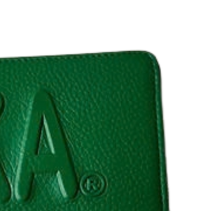 Green Zip Around <b>Wallet</b> with Embossed AKA Lettering, Long Faux Leather Clutch Purse with Card Slots and Coin Pocket <b>Women</b> - Product Image 2