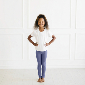 Leggings pour enfants en coton doux et respirant ou en coton de bambou 95% avec 5% d'élasthanne - Product Image 2