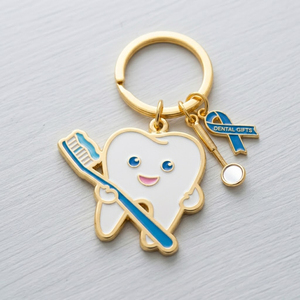 Porte-clés promotionnel personnalisé en alliage de zinc – Cadeaux dentaires portables et durables pour patients - Product Image 5