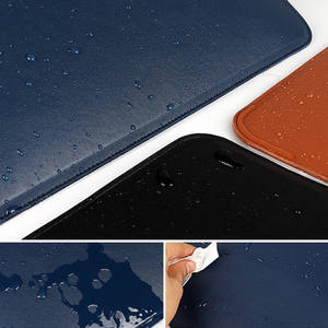 Funda de Piel Sintética Personalizada con Logotipo, Impermeable, Ligera, con Correa para el Hombro, para Portátiles de 13-15.4 Pulgadas, Funda para MacBook Air para Hombre - Product Image 6