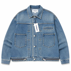 Blouson en jean classique pour homme 2025/2026 – Hiver, style urbain, coton biologique durable, coupe élégante, décontracté, coupe-vent - Product Image 1