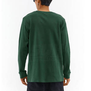 Camisa de Manga Larga de Punto Waffle para Hombre de Alta Calidad, 100% Algodón, Ecológica y Transpirable, Última Moda, Venta al Por Mayor - Product Image 3