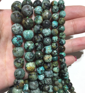 Perles de pierres précieuses naturelles mélangées |   Amazonite, Agate du Botswana, Turquoise africaine 6mm 8mm, Cristal de guérison, Marque FE, Vente en gros pour la bijouterie - Product Image 3