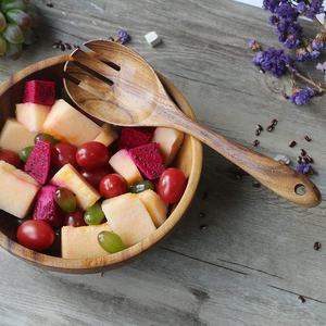 Wooden Serving Spoon Set Long Handle Durable Minimalist Design For <b>Camping</b> <b>Kitchen</b> Utensils - Product Image 3