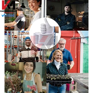 Gants de sécurité industriels résistants aux coupures de qualité supérieure certifiés EN388, enduits de nitrile, antidérapants, pour travaux de construction - Product Image 4