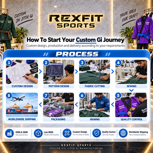 ชุดยูโด Rexfit Sports แบบสั่งพิมพ์หมายเลขได้ ผ้าฝ้ายสีขาว ทรงหลวม แขนยาว คอตั้ง น้ำหนักเบา เหมาะสำหรับศิลปะการต่อสู้ - Product Image 6