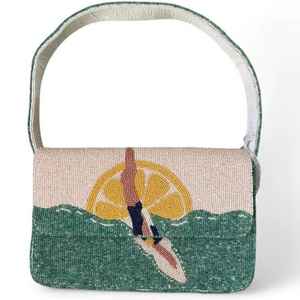 Bolso de cuentas bordadas multicolor de alta calidad hecho a mano en India para mujer - Product Image 3