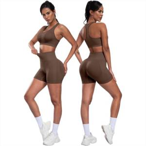 Ensemble de sport pour femme, taille haute, tissu de haute qualité, 3 pièces, vêtements de yoga respirants, ensemble de sport long pour femme - Product Image 3