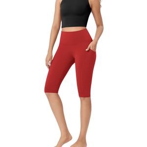 Custom Wholesale Women High Waist Yoga Biker Shorts <b>With</b> <b>Pocket</b> Nylon Spandex Breathable Gym Fitness Workout Shorts Manufacturer - Product Image 4