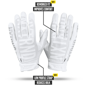 Gants de football américain 7v7 en gel de silicone de haute qualité, personnalisables avec logo, pour receveurs, durables, antidérapants, pour jeunes et adultes, avec logo en caoutchouc. - Product Image 4