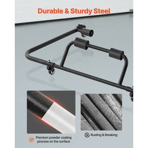 Carrello Portaoggetti Robusto e Mobile con Tetto Rigido, 3 Fori Regolabili, Imbottitura Morbida Rinforzata, Porta Carico e Supporto per Tetto Rigido - Product Image 6