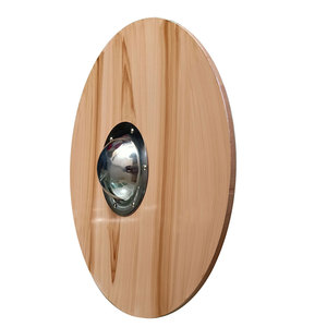 Bouclier rond en bois fait main, style artisanal simple, pour événements scéniques, spectacles, décoration murale et collection - Product Image 4