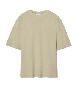 T-shirt à manches courtes en coton côtelé pour homme, col rond, respirant, vêtements décontractés pour homme, logo personnalisé - Product Image 3