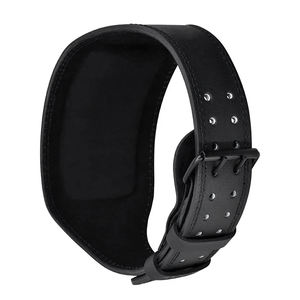 Professional Strong Breathable Non-Slip Heavy Duty Cowhide Leather Weightlifting Belt for Gym <b>Training</b> Deadlifts Bodybuilding - Product Image 6