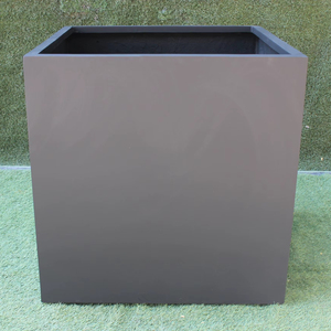 Jardinière carrée rectangulaire moderne en FRP gris pour jardin intérieur/extérieur, pot en fibre de verre durable, haute qualité, meilleur prix - Product Image 1