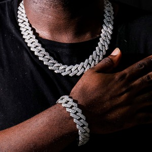 Premium <b>Iced</b> <b>Out</b> Diamond Hip Hop <b>Chain</b> Necklace with High Polish Finish for Streetwear Fashion Music Culture and Luxury Gift - Product Image 5