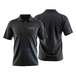 Men's Sublimated Soccer Polo <b>Shirt</b> Short Sleeve Moisture Wicking Regular Fit Geometric Print - Product Image 1