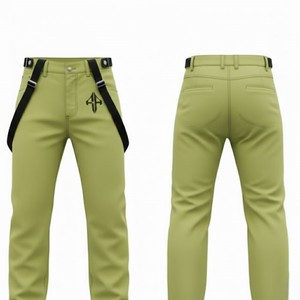 Pantalones de Esquí para Hombre de Alta Calidad, Personalizados, con Cierre de Gancho y Bucle, Aislamiento de Forro Polar Impermeable de 240 g, 100 % Poliéster, Teñido Liso - Product Image 6