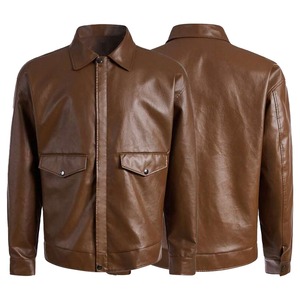 Latest Style Wholesale Windproof <b>Men</b> <b>Leather</b> <b>Jacket</b> Best Selling Waterproof <b>Men</b> <b>Leather</b> <b>Jacket</b> For <b>Men</b> - Product Image 3