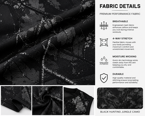 Custom Men's Black Woodland Camo Gym Tank Top Sublimation Fitness <b>Stringer</b> <b>Vest</b> Bodybuilding Sleeveless Workout Sports Apparel - Product Image 5