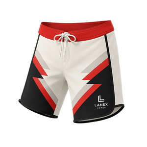 Custom Geometric Print <b>Men</b> Surf Board Shorts Quick Dry Swim <b>Trunks</b> Sublimation Printed Beach Water Sports Shorts OEM ODM Service - Product Image 2