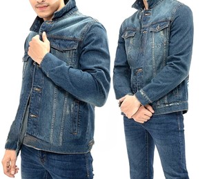 Stylish <b>Men</b> <b>Denim</b> <b>Jacket</b> Hot Selling Breathable Comfortable High Quality Easy Wash <b>denim</b> <b>jacket</b> for <b>men</b> with Custom Colors/logo - Product Image 3